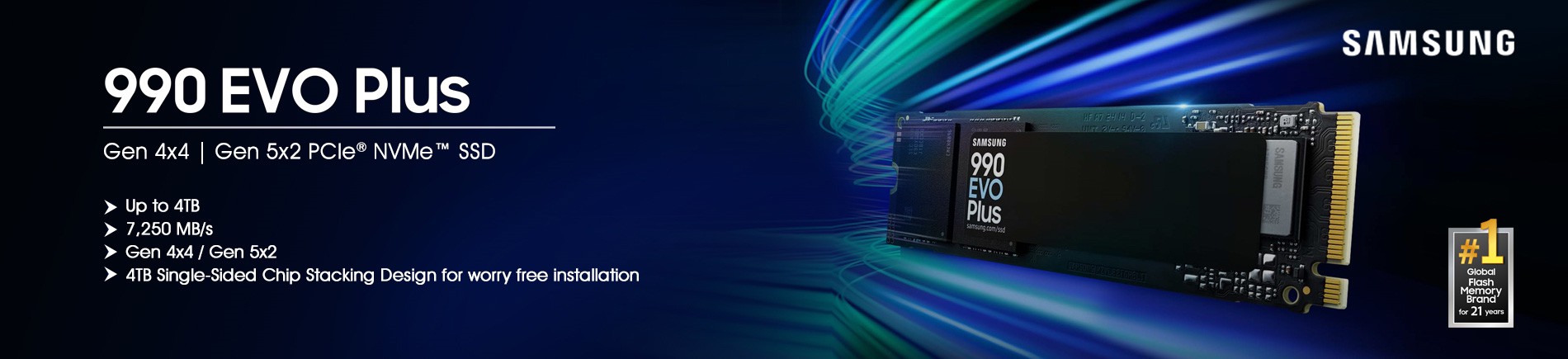Samsung home page banner 990 EVO Plus