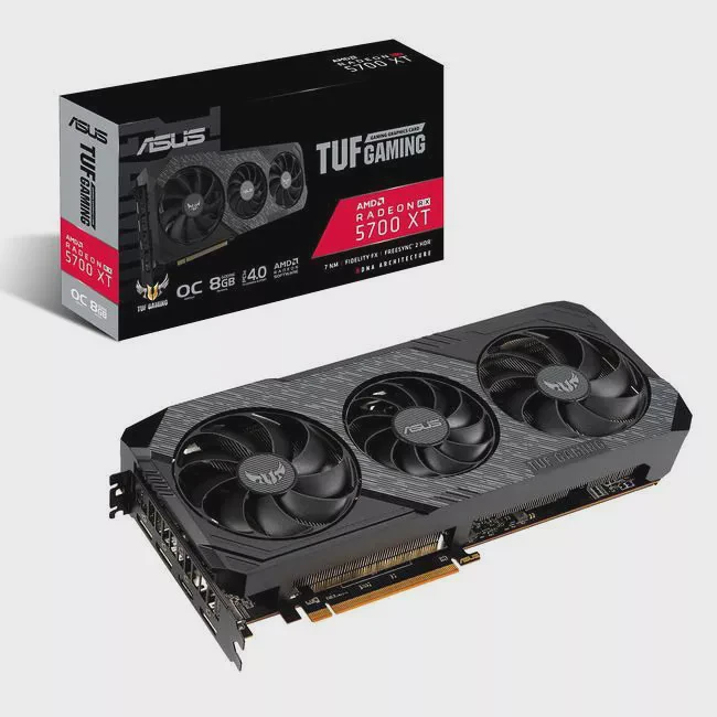 ASUS TUF 3-RX5700XT-O8G-EVO-GAMING TUF Gaming 3 AMD Radeon RX 5700XT OC Graphic Card - 8 GB