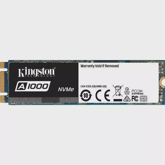 Kingston SA1000M8/960G A1000 960 GB Solid State Drive - PCI Express 3.0 x2 - Internal - M.2 2280