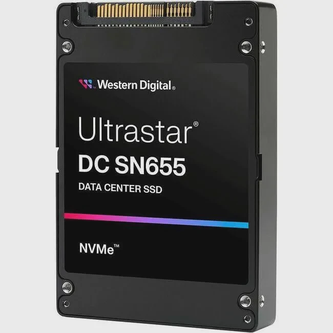 WD 0TS2463 Ultrastar DC SN655 SSD - 15.36 TB - U.3 - 15 mm - PCIe 4.0 - NVMe - WUS5EA1A1ESP7E3