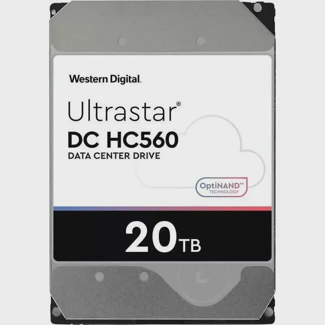 WD 0F38755 Ultrastar DC HC560 WUH722020ALE6L4 20 TB Hard Drive - 3.5