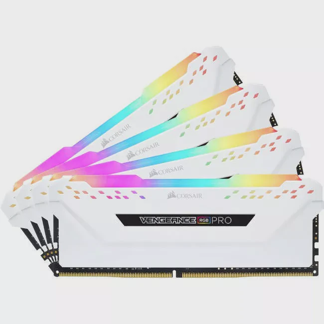 Corsair CMW32GX4M4C3600C18W Vengeance RGB Pro 32GB (4 x 8GB) DDR4 SDRAM - 3600 MHz - Unbuffered