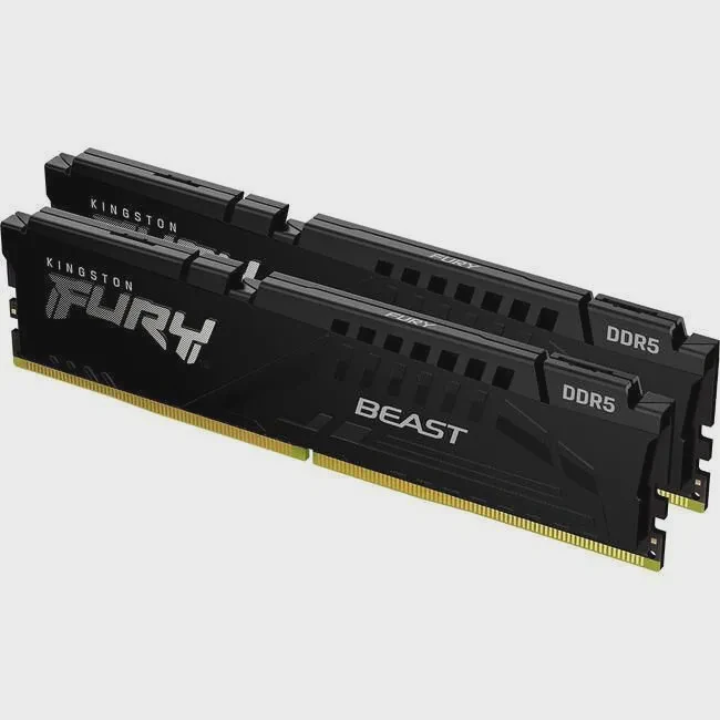 Kingston KF548C38BBK2-32 32 GB DDR5-4800 Desktop Memory - CL38 - DIMM - FURY Beast - 2x 16 GB