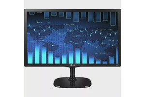 LG 22MC57HQ-P 22" Class Full HD LCD Monitor - 16:9 - High Glossy Black