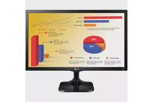 LG 22MC37D-B 22" Class Full HD LCD Monitor - 16:9 - Black Hairline, High Glossy Black