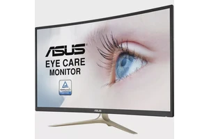 ASUS VA327H Full HD Curved Screen LCD Monitor - 16:9 - Black, Icicle Gold