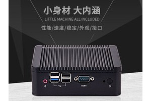 4COM工业级J1900四核微型迷你电脑主机